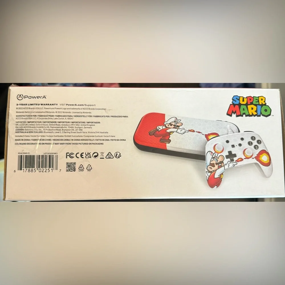 NIB super Mario controller and case bundle